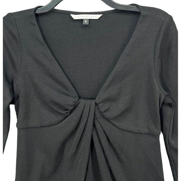 Diane Von Furstenberg Dress Size 4 Black Wool Knit Elena Shift Timeless Elegance - Picture 3 of 14